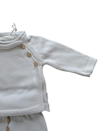 V601-A  Mini Mooi 2 delig babypakje, organic cotton, natural