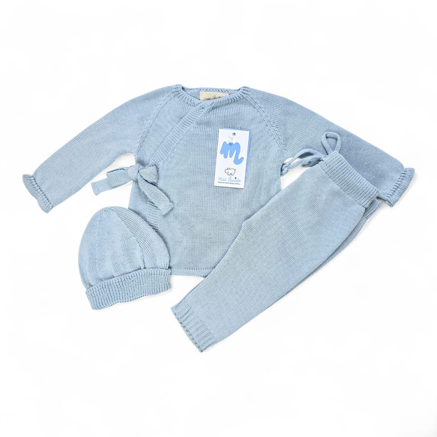 BAS05V25 3-delig babypakje blauw