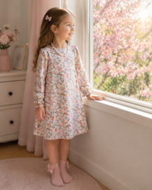 Kinder Nachthemd/Nachtjapon Met Bloemenprint | Maat 110