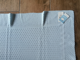 Mac Iusion Gebreide Baby Deken | Wiegdeken | 7674 | Celeste / lichtblauw| 100 x 100 cm