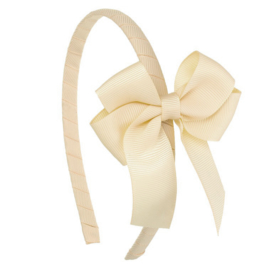 Siena Diadeem Ribbon Strik 6779 Cream/Beige (303)