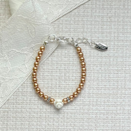 Rian Glasparel Sieraden Roosje AK236 Camel/Bruin (326)