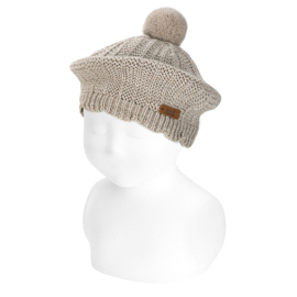 Cóndor Baby/Kinder Baret Pompom 50.102.028 Nougat/Bruin Melange (901)