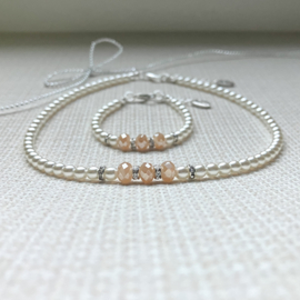 Rian Jewels Parelsieraden met Facet Off White (202)