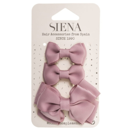 Siena Haarclip set Ribbon 7435 Oud Roze (526)