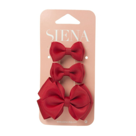 Siena Haarclip set Ribbon 7435 Rood (550)