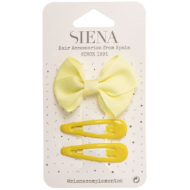 Siena Haarclip set Ribbon 7432 Licht Geel