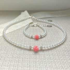 Rian Glasparel Sieraden Roosje AK236 Roze (500)
