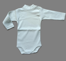 1177 Babidu creme romper met colletje en lange mouw