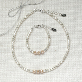 Rian Jewels Parelsieraden met Facet Off White (202)
