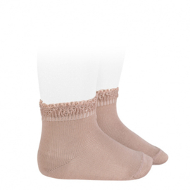 Cóndor Socks Cotton Openwork 2362/4 Old Rose (544)