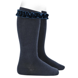 Cóndor Kniekous Velvet Roezel 2459/2 Navy (480)