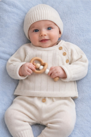 V601-A  Mini Mooi 2 delig babypakje, organic cotton, natural