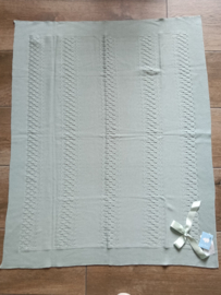 Mac Iusion Gebreide Baby Deken | Wiegdeken | 7676 | Manzana / groen | 100 x 100 cm