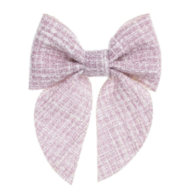 Siena Bouclé/Tweed Strik 9.5x9.5cm (enkel face) 6815 Roze