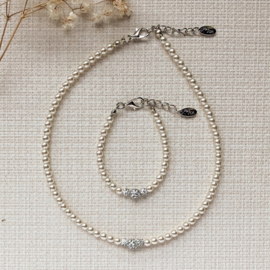 Rian Glasparel Sieraden Strass AK229 Off White (202)