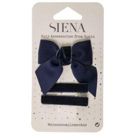 Siena Haarclip Voordeelset Velvet 7342 Navy/Donkerblauw (480)