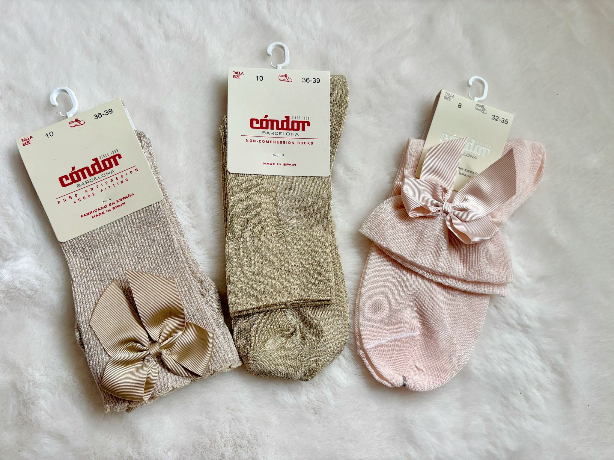 Cóndor Socks Lurex Strik 3931/4 Linen/Beige (313)