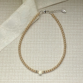 Rian Glasparel Sieraden Roosje AK236 Beige/Linen (304)