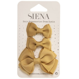 Siena Haarclip set Ribbon 7435 Okergeel