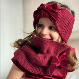 Cóndor Colsjaal Velvet Strik 50.429.011 Garnet/Donkerrood (575)