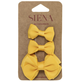 Siena Haarclip set Ribbon 7435 Mustard (629)