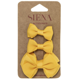 Siena Haarclip set Ribbon 7435 Okergeel