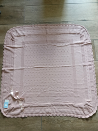 Mac Iusion Gebreide Baby Deken | Wiegdeken | 7681 | Orquidea / oudroze | 100 x 100 cm
