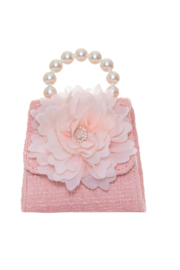 Patachou Tasje/Handtas 3833511 Bouclé Oud Roze Met Parels