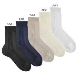 Cóndor Socks Side Kabel 2316/4 Linen/Beige (304)