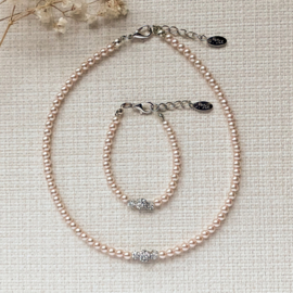 Rian Glasparel Sieraden Strass AK229 Old Rose (544)