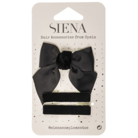 Siena Haarclip Voordeelset Velvet 7342 Zwart (900)
