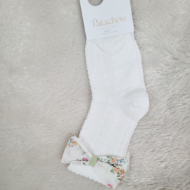 Patachou Sokjes 3833141 Kabel Kant Off White Met Bloem Strik