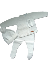 Mac Ilusion Gebreid Baby Pakje 3-dlg |0203 | Blanco / wit