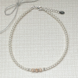 Rian Jewels Parelsieraden met Facet Off White (202)