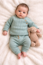 V635 Mini Mooi 2 delig babypakje, aqua green