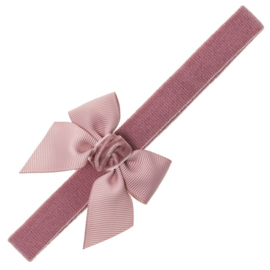 Siena Haarband Grosgrain Strik Velvet 7375 Oud Roze (526)