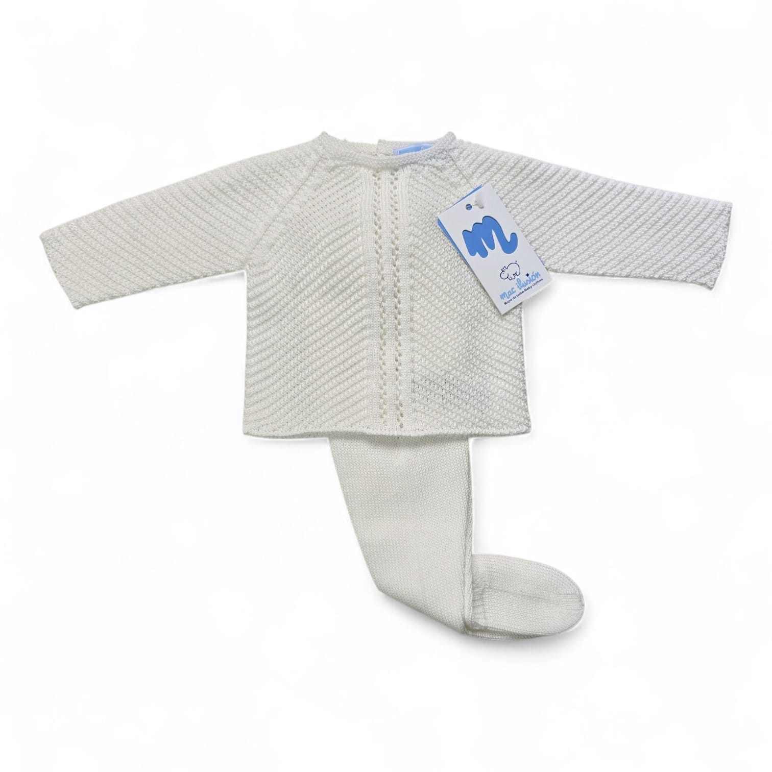 9603 2-delig babypakje creme