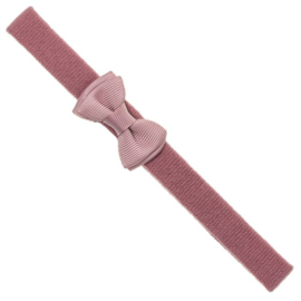 Siena Haarband Grosgrain Dubbel Strikje (4.5x2.5cm) 7650 Oud Roze (526)