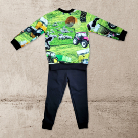 Jongens Pyjama Trekker Groen/Zwart Maat 86