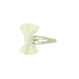 Siena Klik-klak Knipje Mini Velvet Strik 3.5cm 6589 Cream/Créme