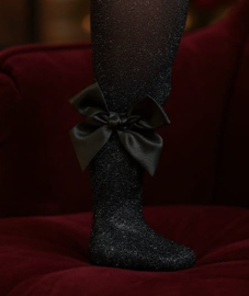 Cóndor Maillot Lurex/Glitter Satijnen Strik 3329/1 Zwart (900)