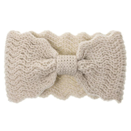 Siena Gebreide Warme Hoofdband (12cm breed) 0728 Ecru/Beige