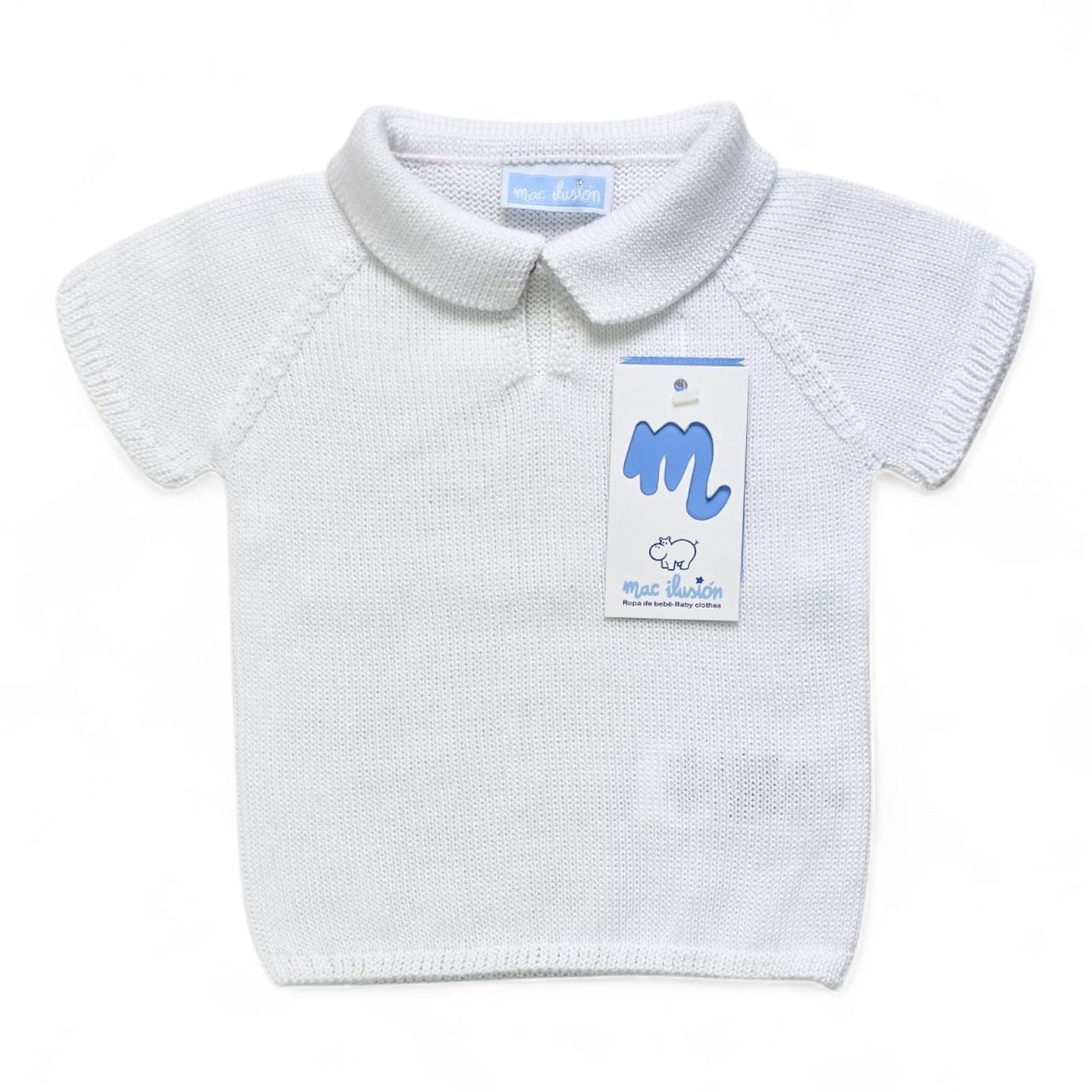 9777J Mac Ilusion poloshirtje wit/blanco