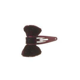 Siena Klik-klak Knipje Mini Velvet Strik 3.5cm 6589 Burgundy/Donkerrood (575)