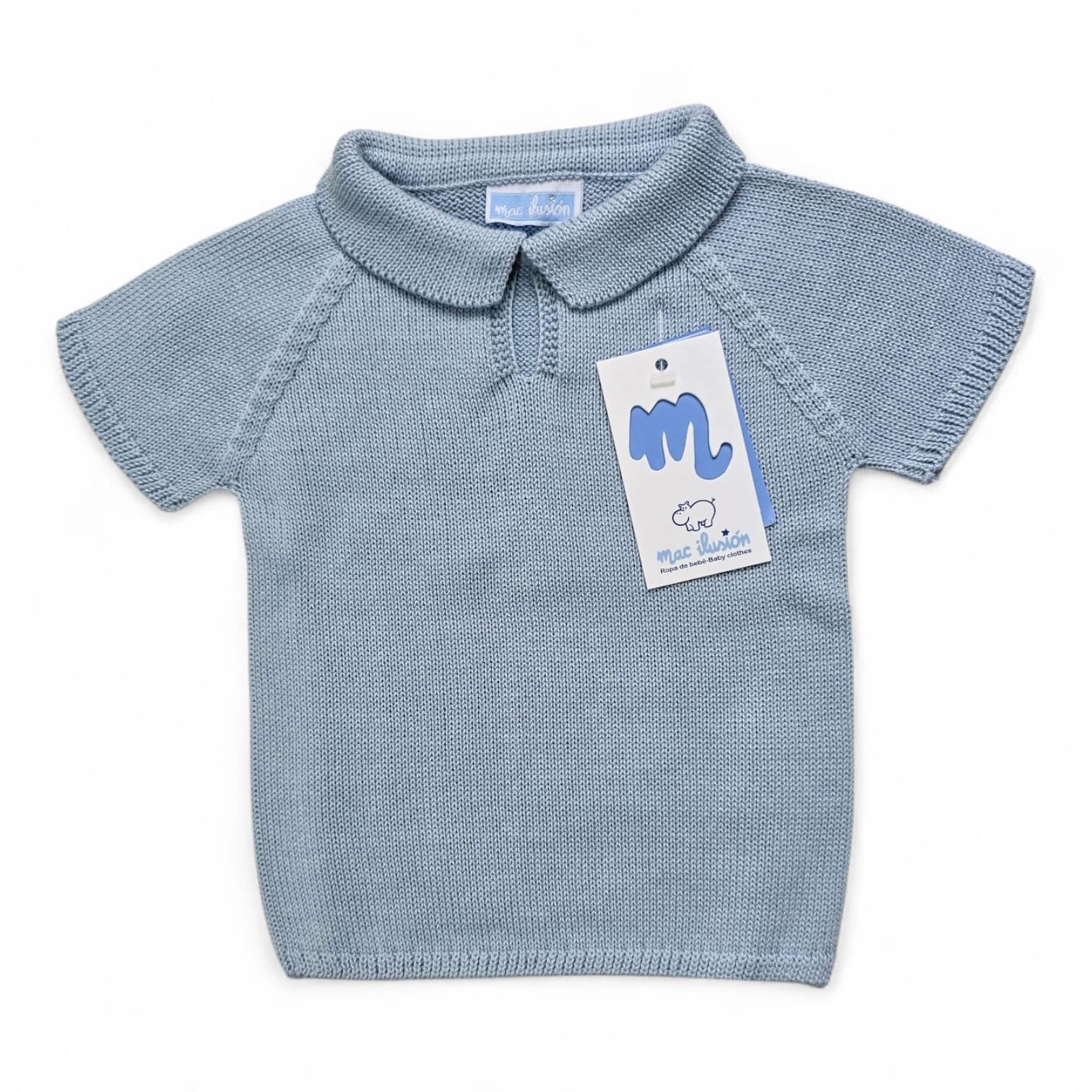 9777J Mac Ilusion poloshirtje blauw