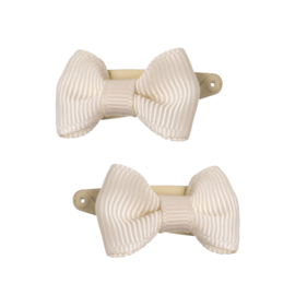 Siena Mini Klik-Klak Knipjes Grosgrain Strik 2.5cm 6362 Créme (303)