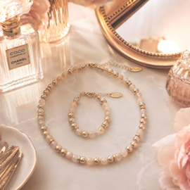 Rian Gebarsten Agaat Sieraden Champagne AK232 (313)
