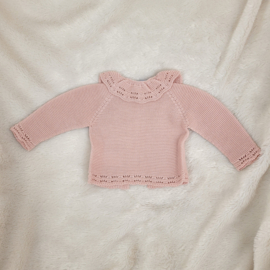 Mac Ilusion Gebreid Vestje Met Kraag 9272 Oud Roze