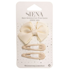 Siena Haarclip set Ribbon 7432 Cava/Créme (303)